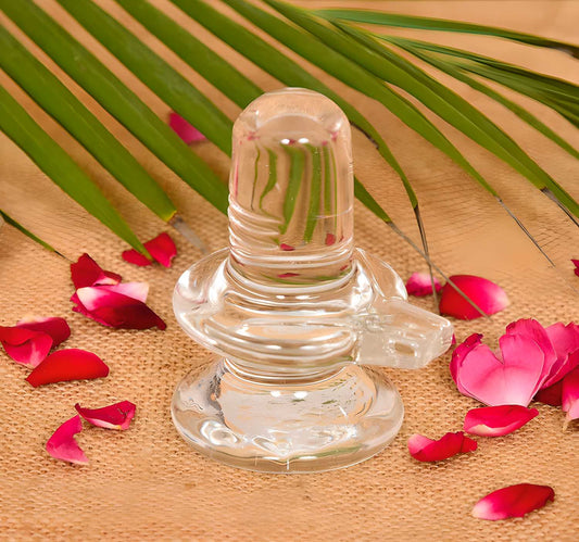 Sphatik Crystal Shivling