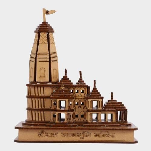 Handcrafted Showpiece Wood Temple