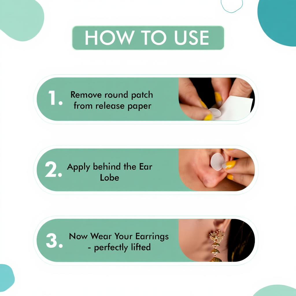 Earlobe Support Patches (100 PCS)