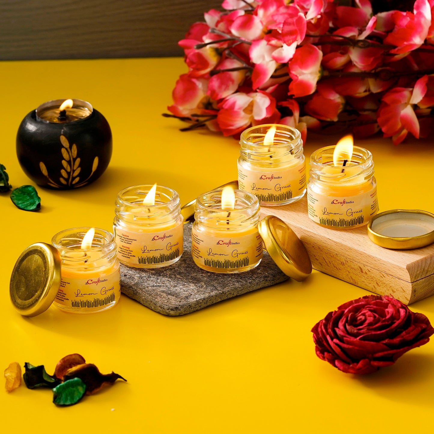 Lemon Jar Candle (Pack of 5)