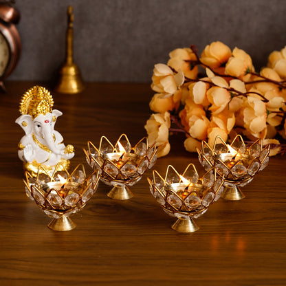 Crystal Tea Light Holder (Set of 4)