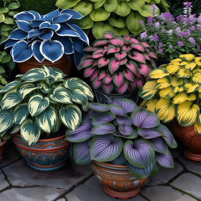 Imported Multicolor Hosta Flowers