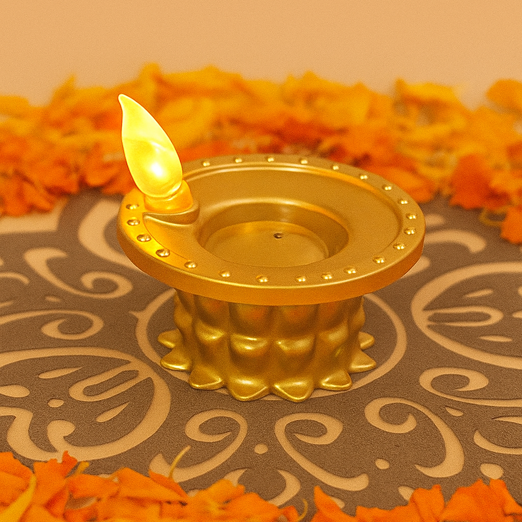 Water Pouring  Diya Led Light