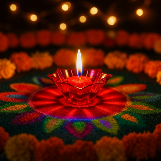 3D Reflective Water  Diya