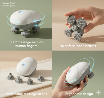 SukoonPro™ Smart Massager | Stress Relief & Relaxation