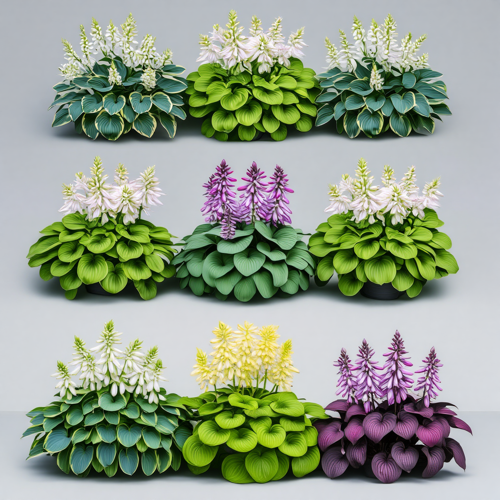 Imported Multicolor Hosta Flowers