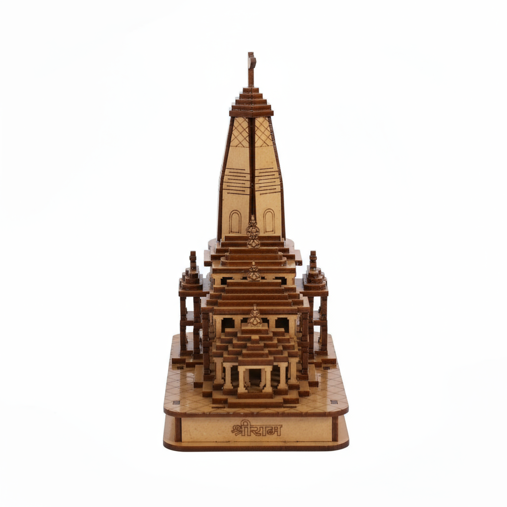 Handcrafted Showpiece Wood Temple