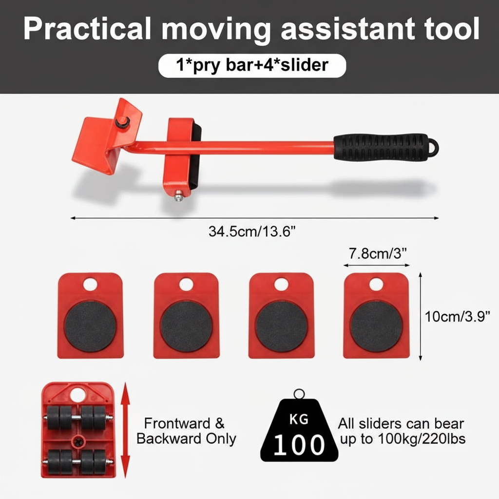 Heavy Furniture Shifter Tool | Lift-Move-Sift
