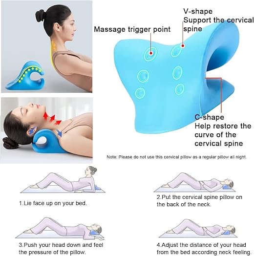SpinePro™ Neck Traction Pillow | Posture Corrector