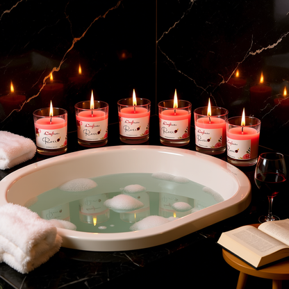Rose Jar Candle (Pack of 5)